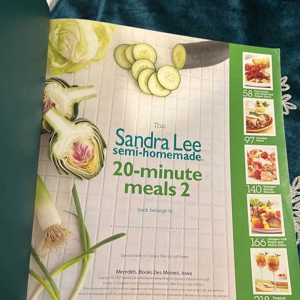 N/A cookbooks sandra